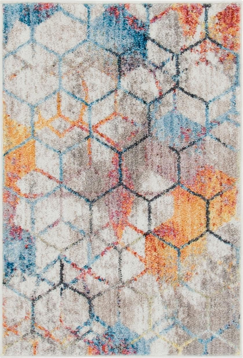 2' 2 x 3' Huntley · Abstract rug, cream