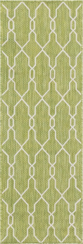 Bronson · Geometric Outdoor Rug, green