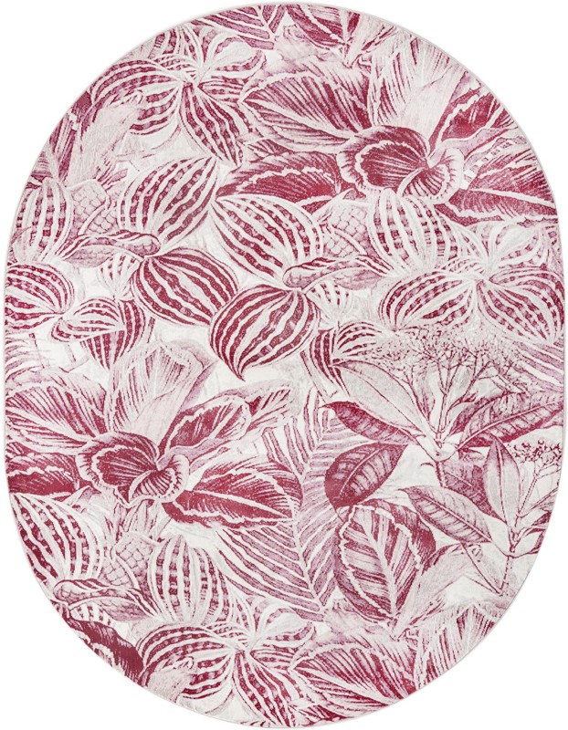 7' 10 x 10' Herrick · Floral / botanical rug, fuschia