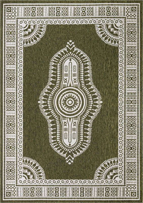 10' x 14' Bainbridge · Border Outdoor Rug, green