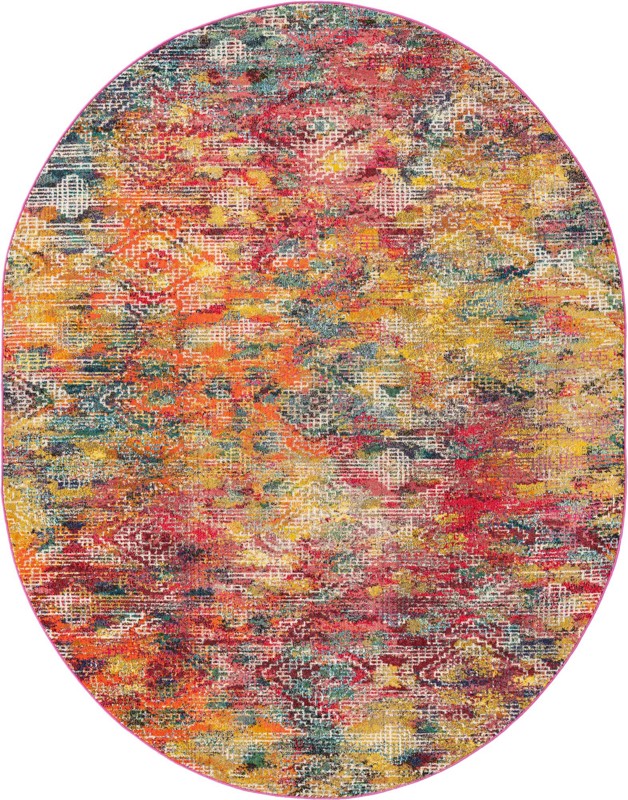 7' 10 x 10' Forrest · Abstract Washable Rug, multi