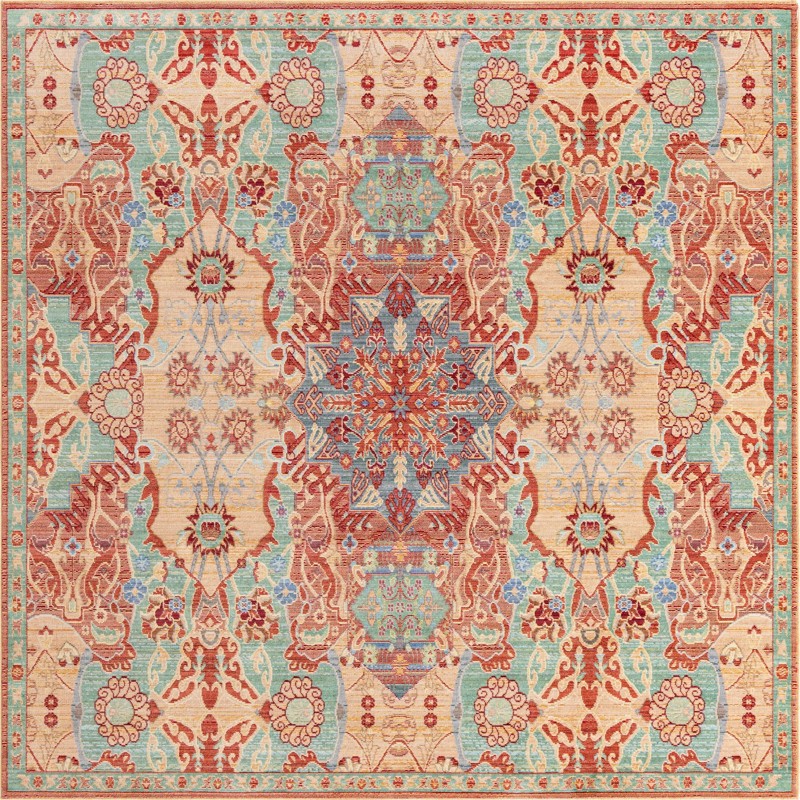 8' x 8' Wyatt · Border rug