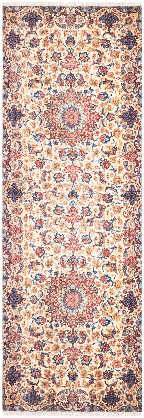 2' x 6' 1 Judith · Border rug, beige