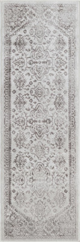 2' x 6' Elsie · Border rug, cream
