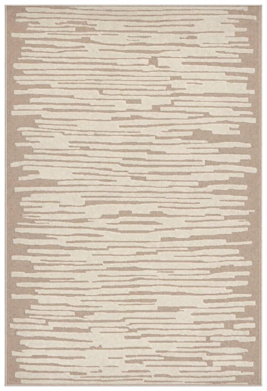 4' x 6' Clemson · Abstract rug, beige and ivory
