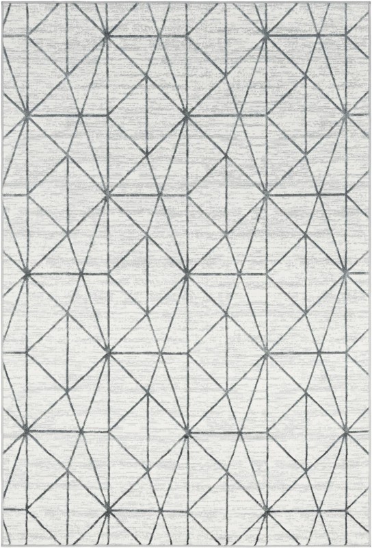 6' x 9' Gilman · Geometric rug, white