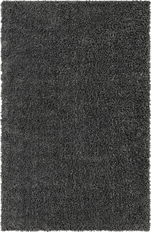 5' 3 x 8' Dunham · Solid shag rug, charcoal