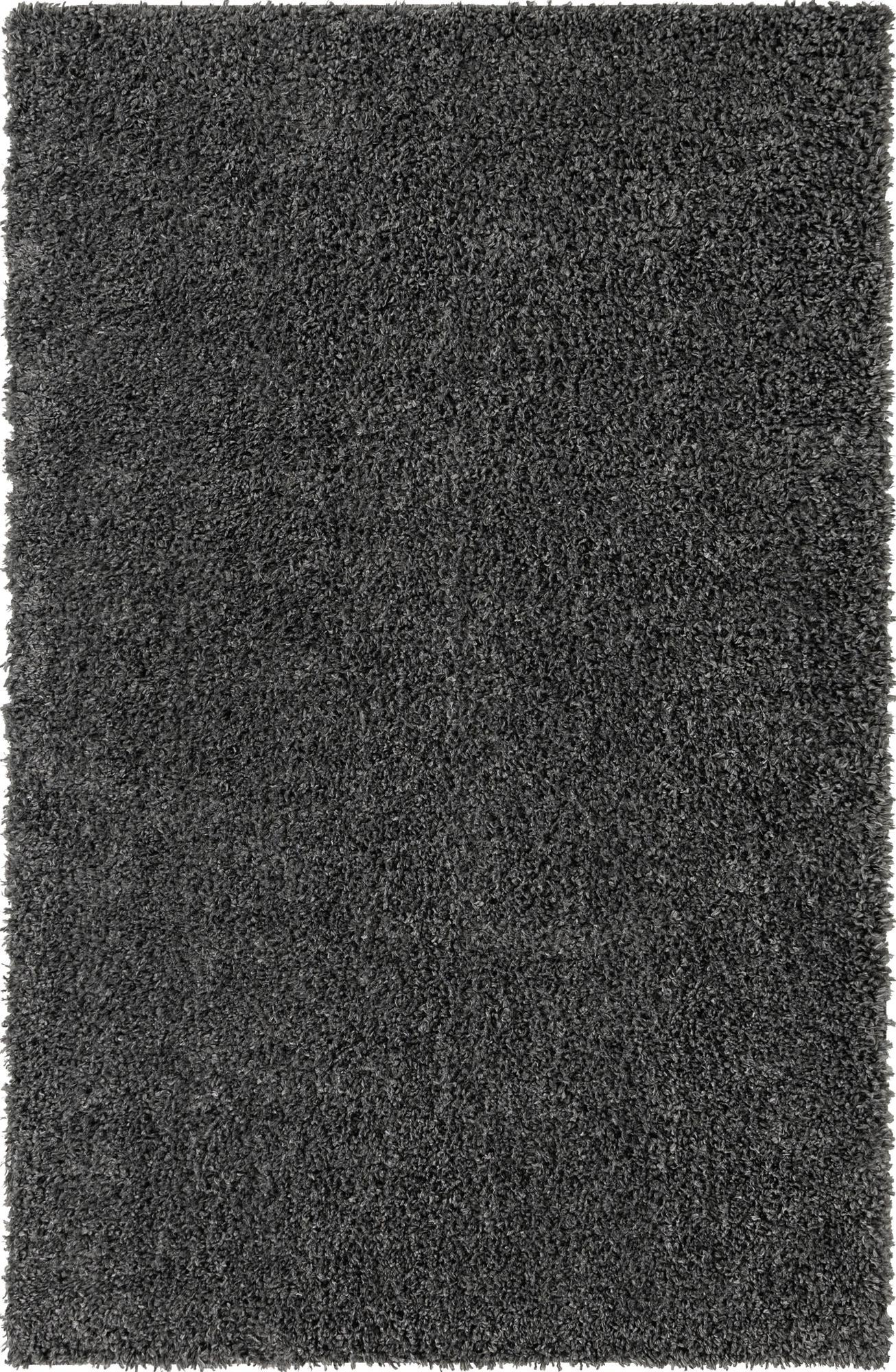 5' 3 x 8' Dunham · Solid shag rug, charcoal