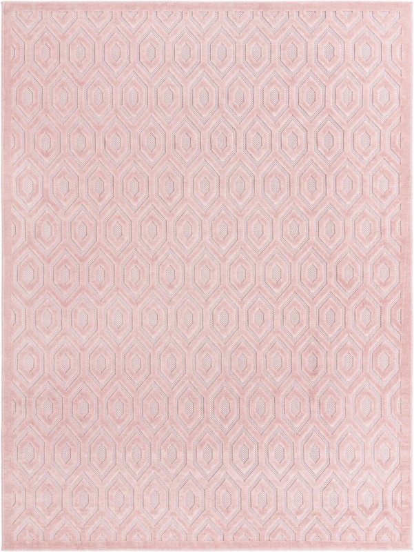 Roanoke · Diamond Outdoor Rug, pink