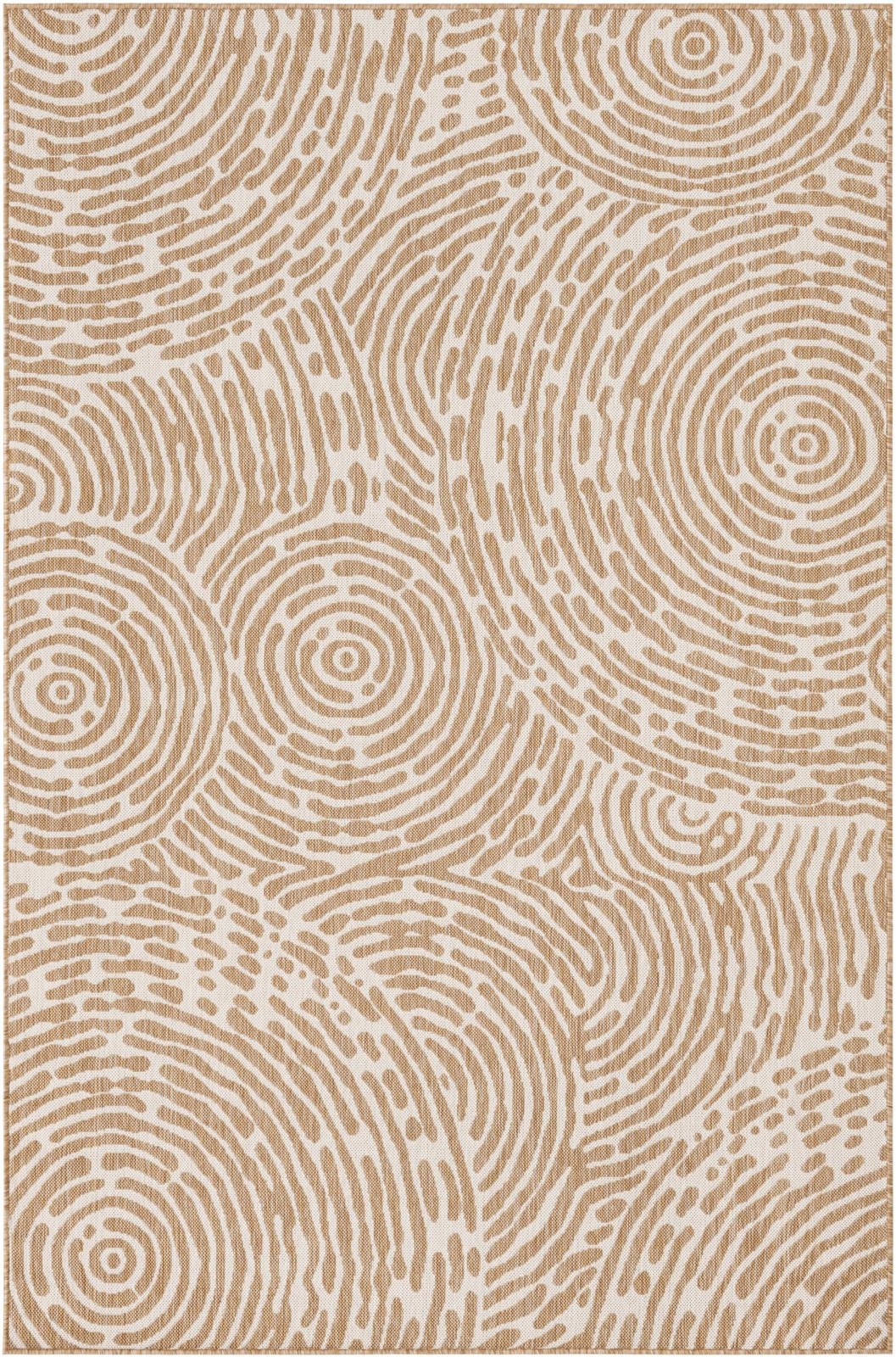 6' x 9' Grafton · Abstract Outdoor Rug, taupe
