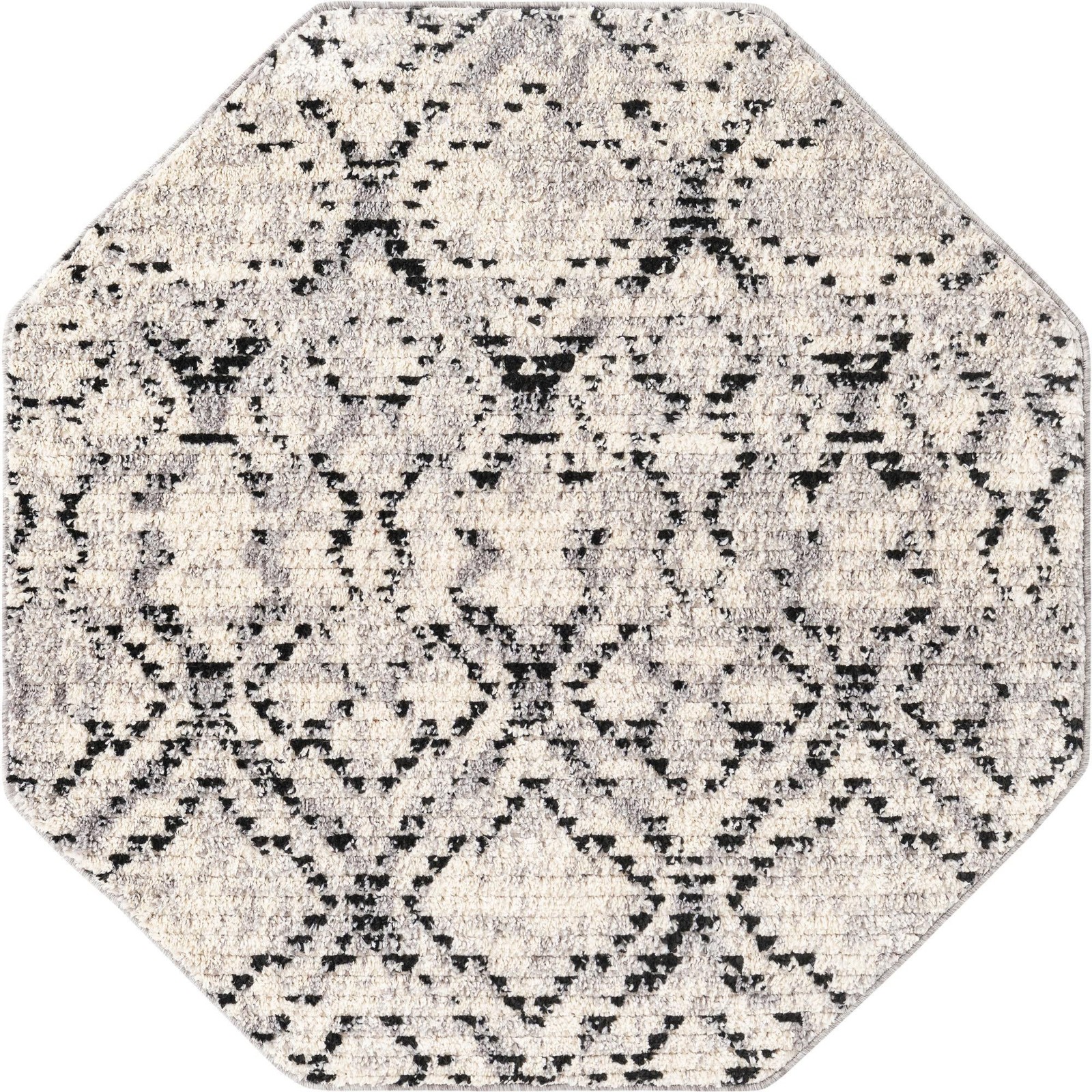 4' x 4' Tilden · Diamond rug, ivory