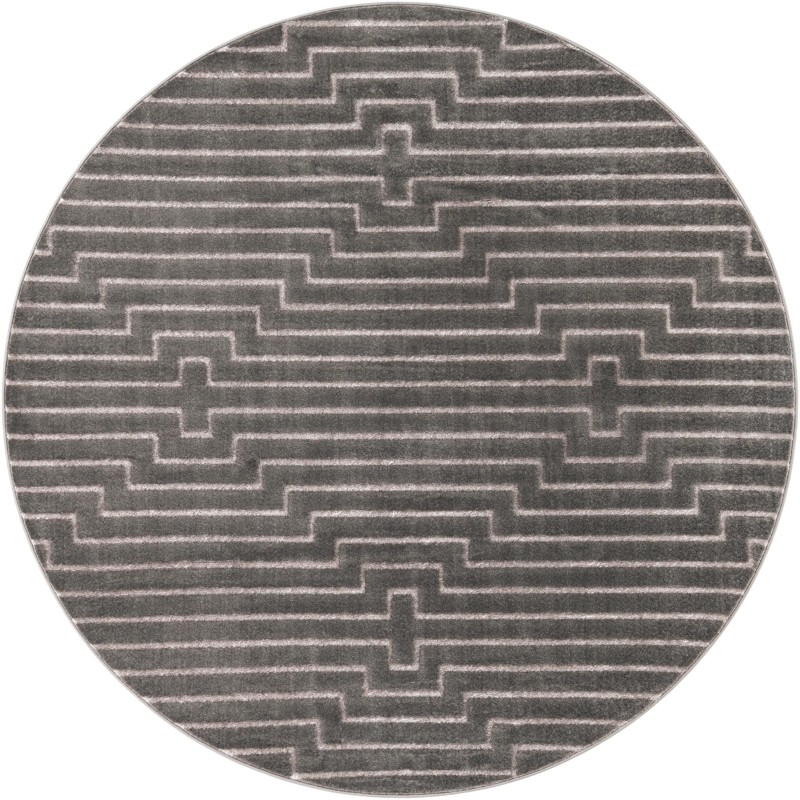 Cottonwood · Geometric rug, gray and silver
