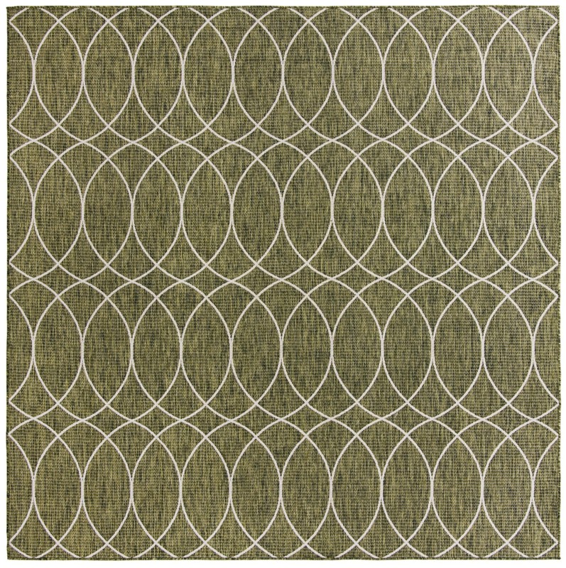 10' x 10' Atkins · Geometric Outdoor Rug, green
