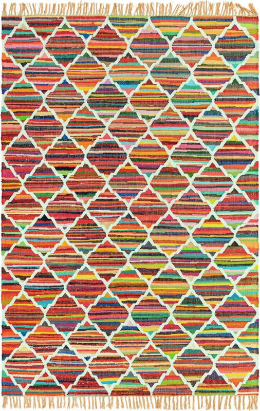 7' 1 x 10' Peploe · Lines Chindi Rug, multi
