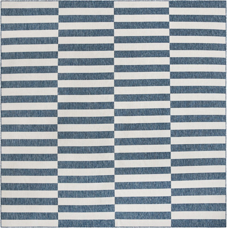 12' x 12' Ainsley · Geometric Outdoor Rug, blue