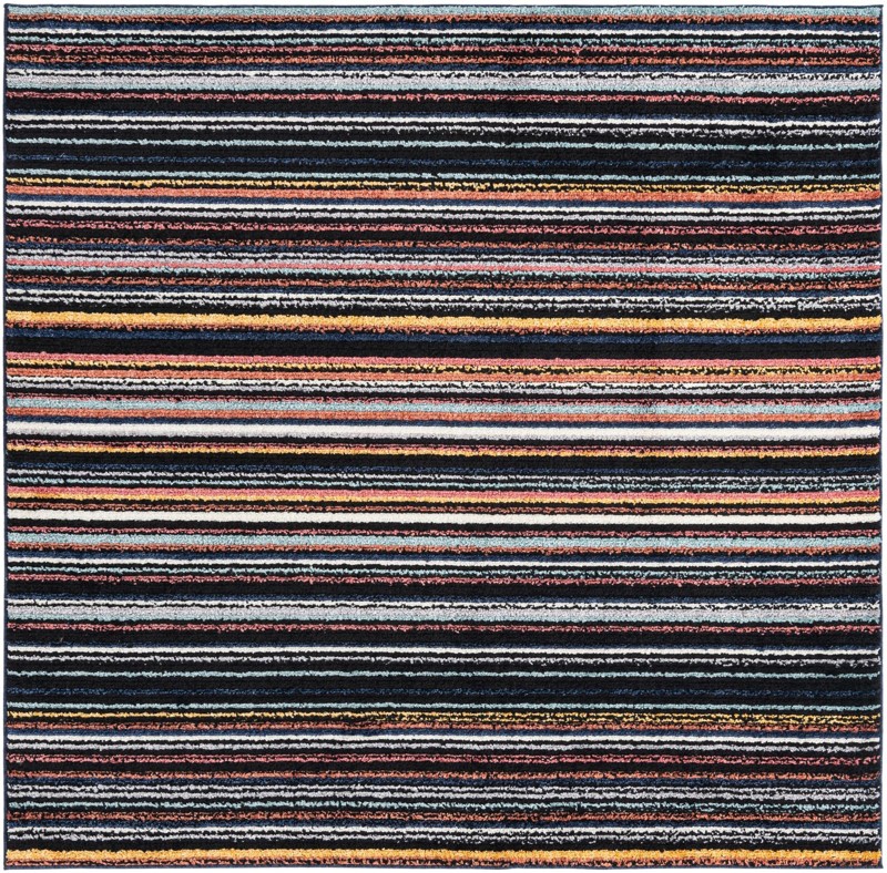 7' 10 x 7' 10 Agnes · Striped rug, multi