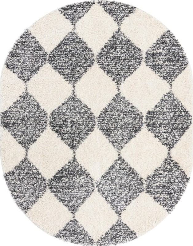 7' 10 x 10' Newton · Diamond Shag Rug, white