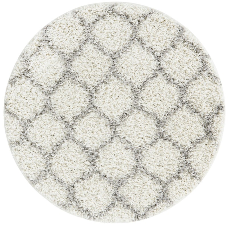 3' 3 x 3' 3 Barnett · Lattice Shag Rug, ivory