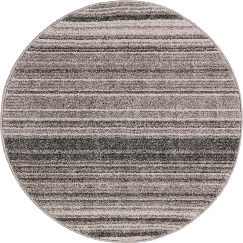3' 3 x 3' 3 Jagger · Lines rug, gray