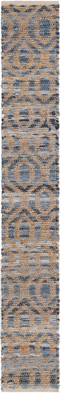 Hops · Lattice Chindi Rug, navy and natural