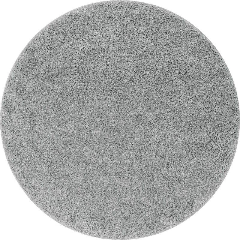 4' x 4' Calvert · Solid Shag Rug, cloud gray