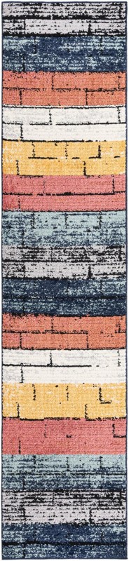 2' 7 x 12' Gibbs · Lines rug, multi