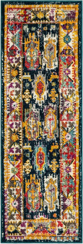 Cullen · Border rug, navy blue
