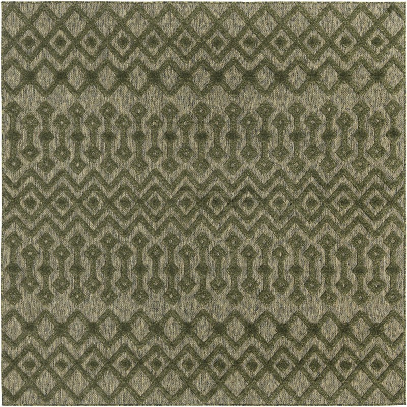 Creed · Chevron Outdoor Rug, green