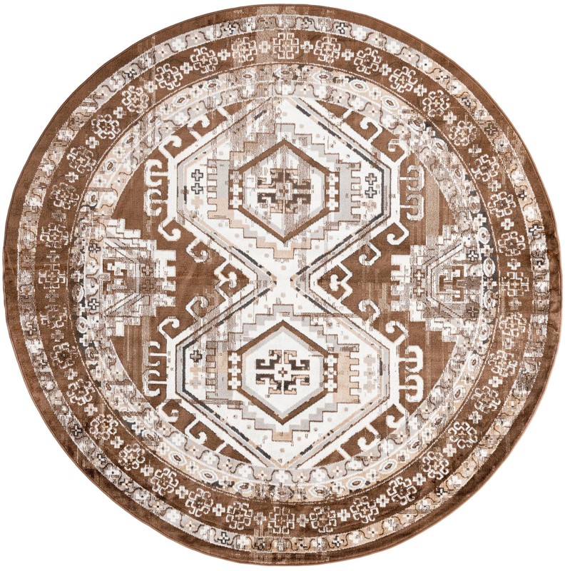 Harmon · Border rug, brown