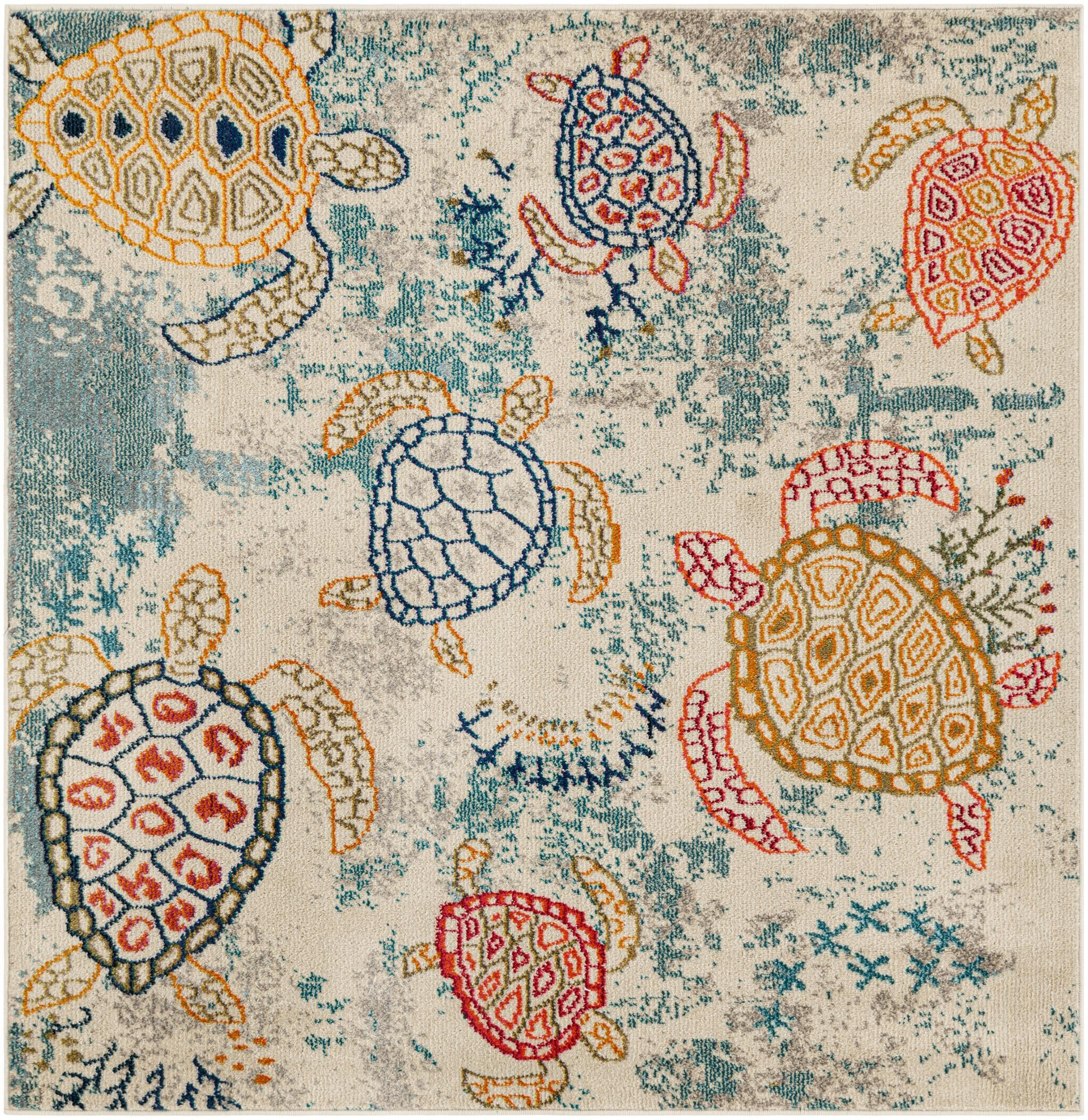 5' 3 x 5' 3 Rosedale · Pictoral Washable Rug