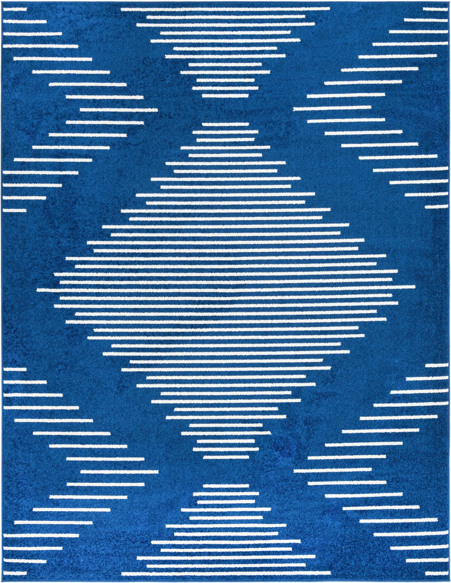 7' 10 x 10' Knox · Diamond rug, navy blue