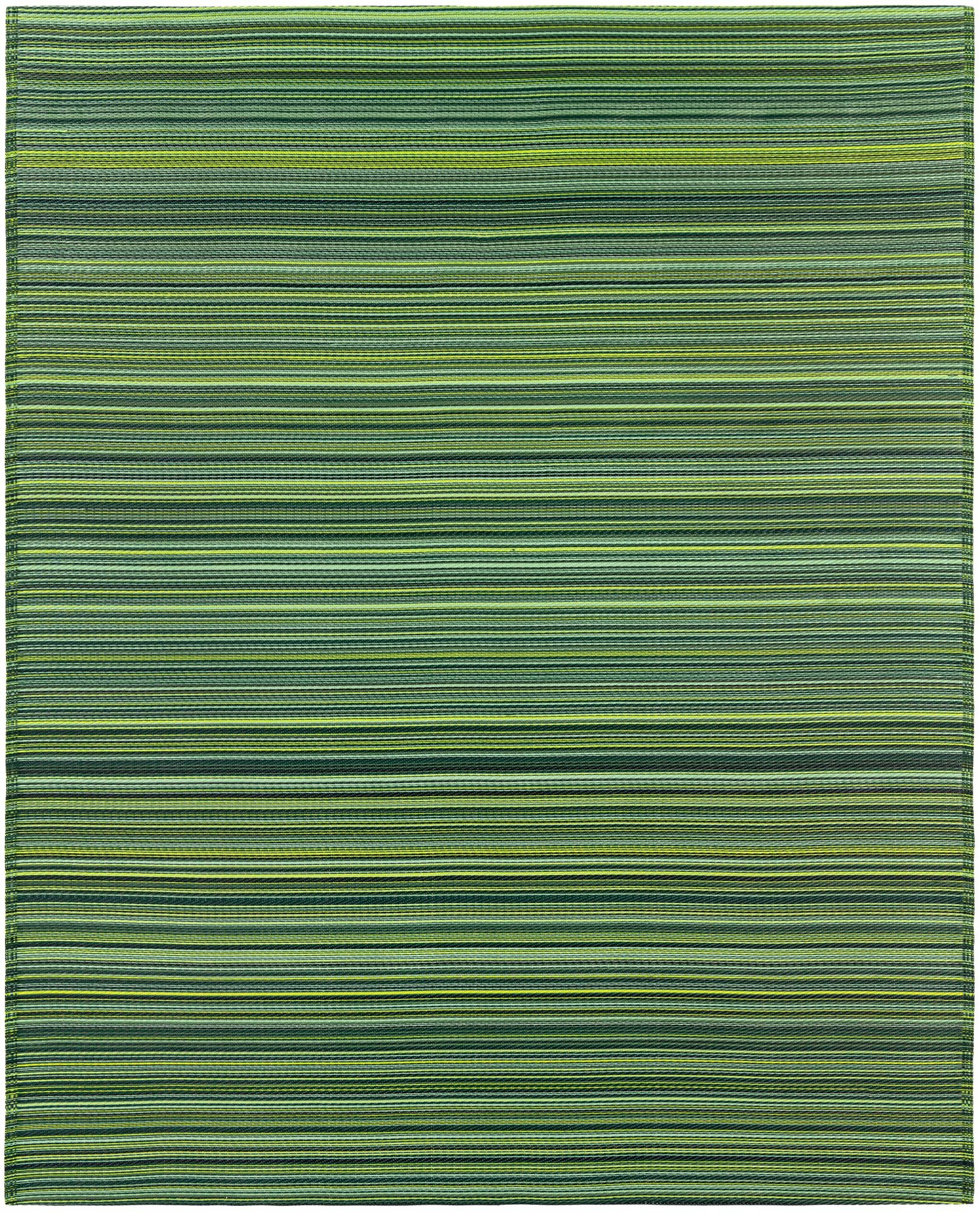 7' 10 x 10' Hollister · Striped Outdoor Rug, green