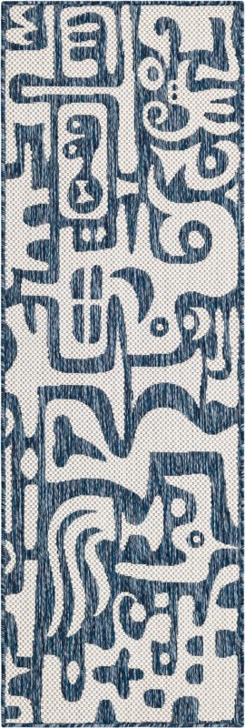Hungerford · Abstract Outdoor Rug, blue