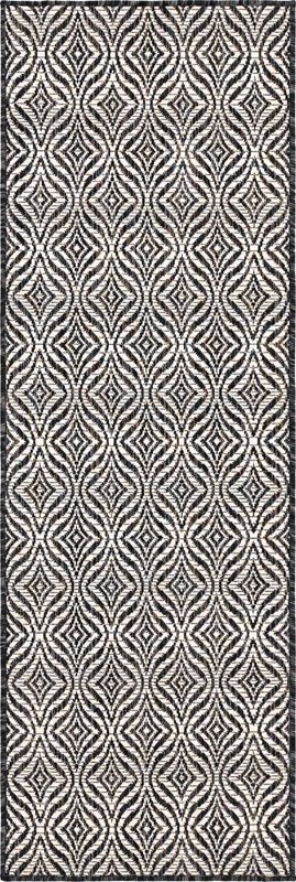 Fairley · Diamond Outdoor Rug, charcoal