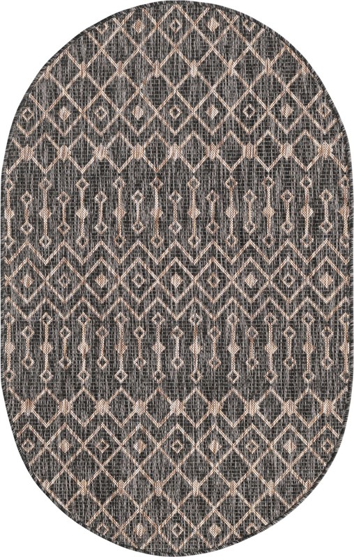 3' x 5' 3 Kearney · Diamond Outdoor Rug, charcoal