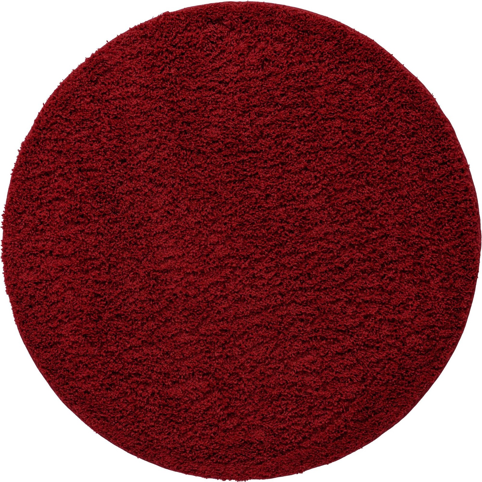 5' x 5' Hartwell · Solid Shag Rug, cherryred
