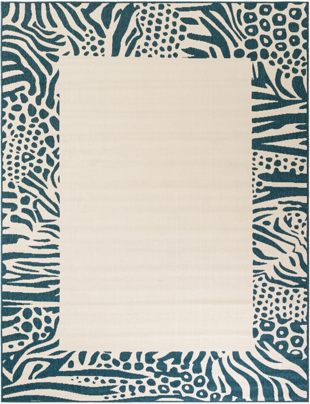7' 10 x 10' Carlisle · Animal print Outdoor Rug, ivory