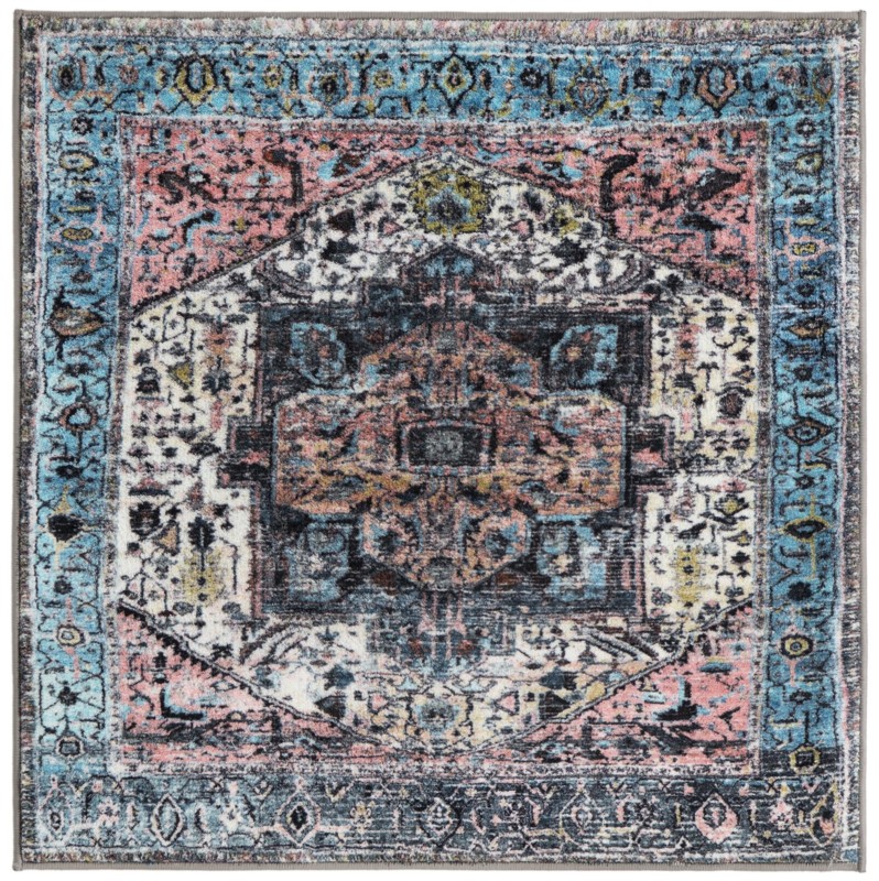 3' 3 x 3' 3 Balmer · Border rug