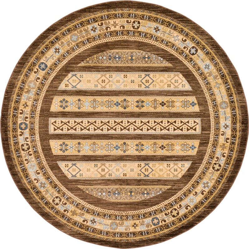 8' x 8' Quarry · Border rug