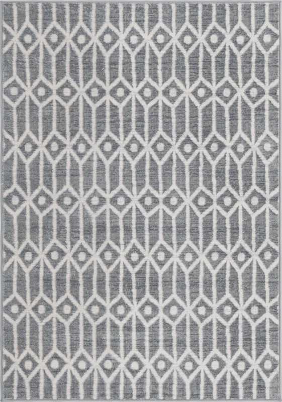 Vincent · Diamond rug, grey