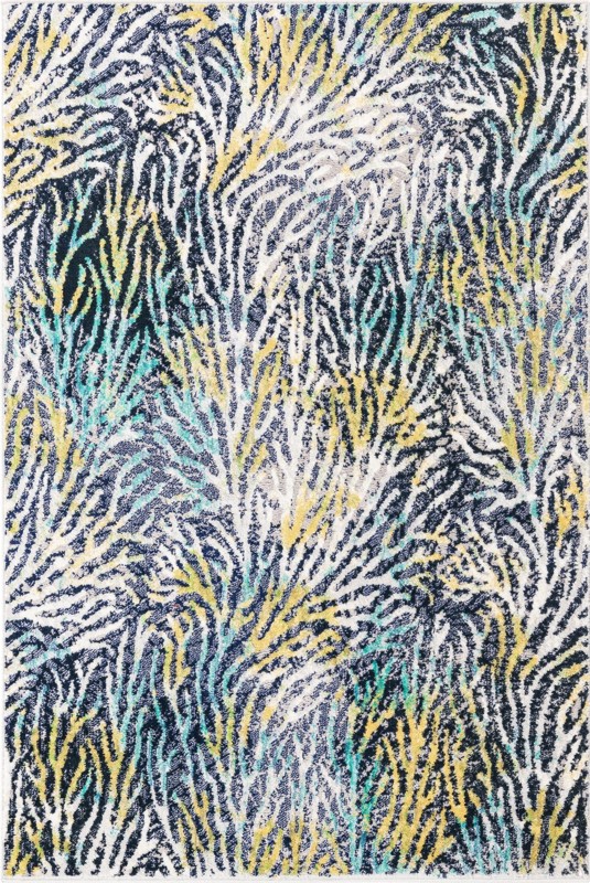 4' x 6' Braemar · Floral / botanical rug, blue