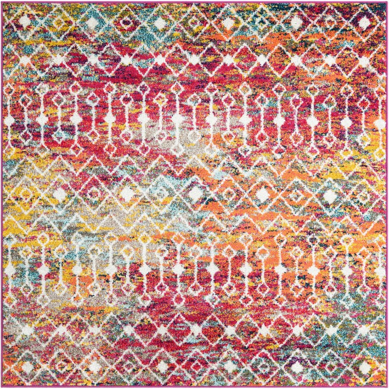 5' 3 x 5' 3 Boswell · Chevron rug, multi