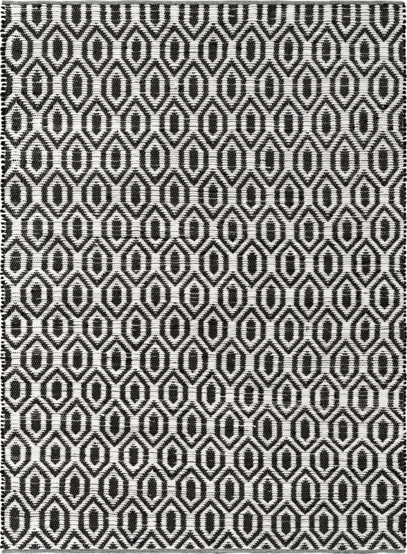 9' x 12' Hops · Geometric Chindi Rug