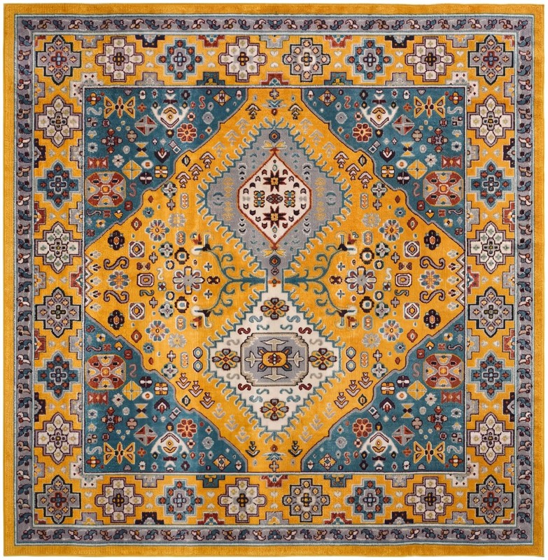 Middlebury · Border Washable Rug, yellow gold