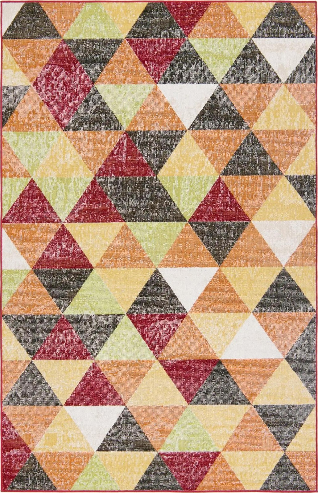 5' 3 x 8' Luttrell · Geometric triangle rug, multicolor