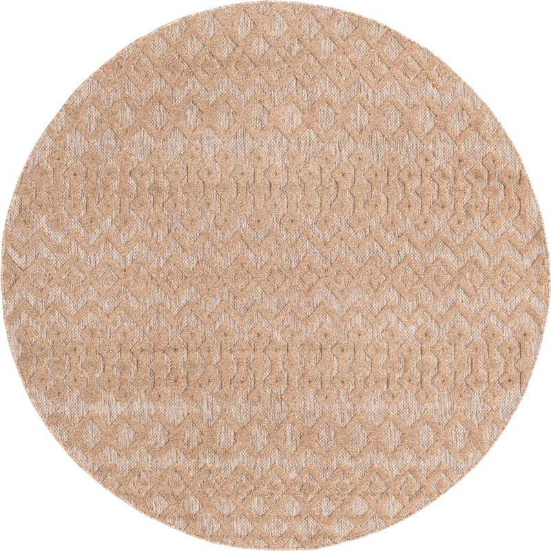 7' x 7' Creed · Diamond Outdoor Rug, beige