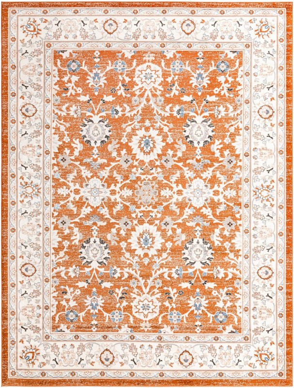 Reuben · Border rug, rust red