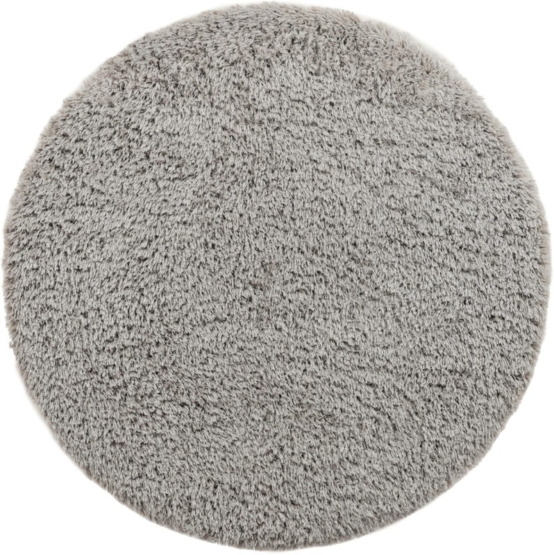 6' 7 x 6' 7 Olympia · Solid Shag Rug, ash