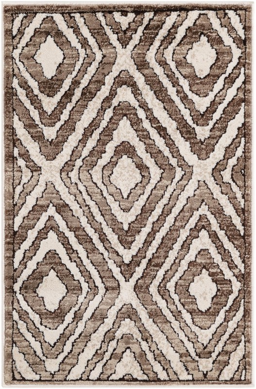 Brattleboro · Diamond rug, chocolate brown