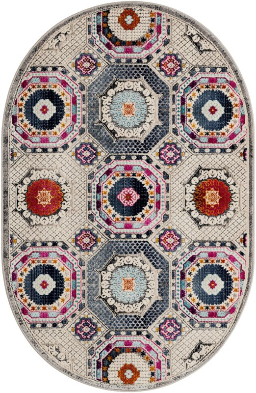 3' 7 x 5' 3 Haslam · Geometric rug, multi